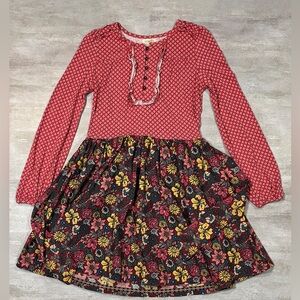 Matilda Jane Red Floral Dress ۶ৎ